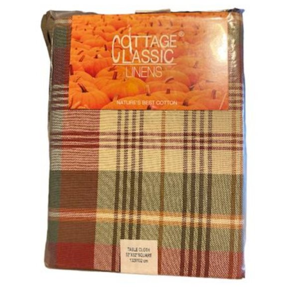 cottage classic linens fall...decorating (52x52 square) - Picture 1 of 7